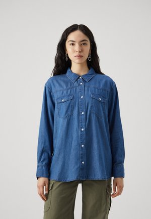 ONLBEA LOOSE SHIRT  - Overhemdblouse - medium blue denim