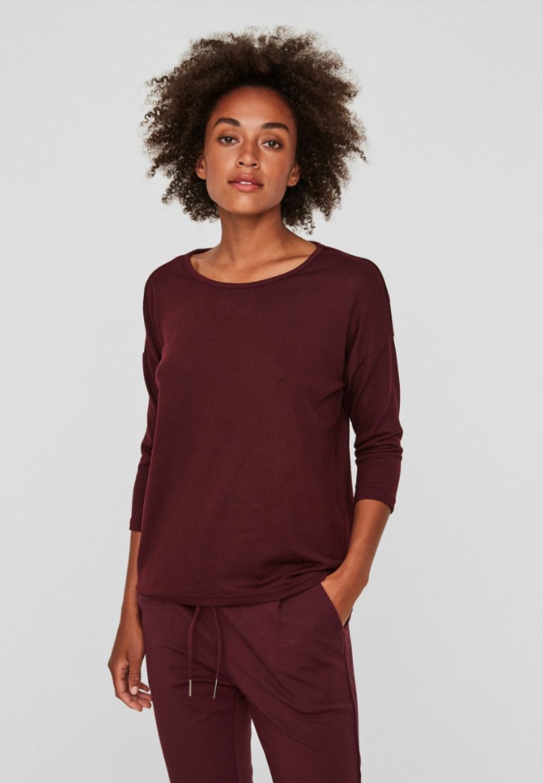 Vero Moda Blus - wine tasting/röd - Zalando.se