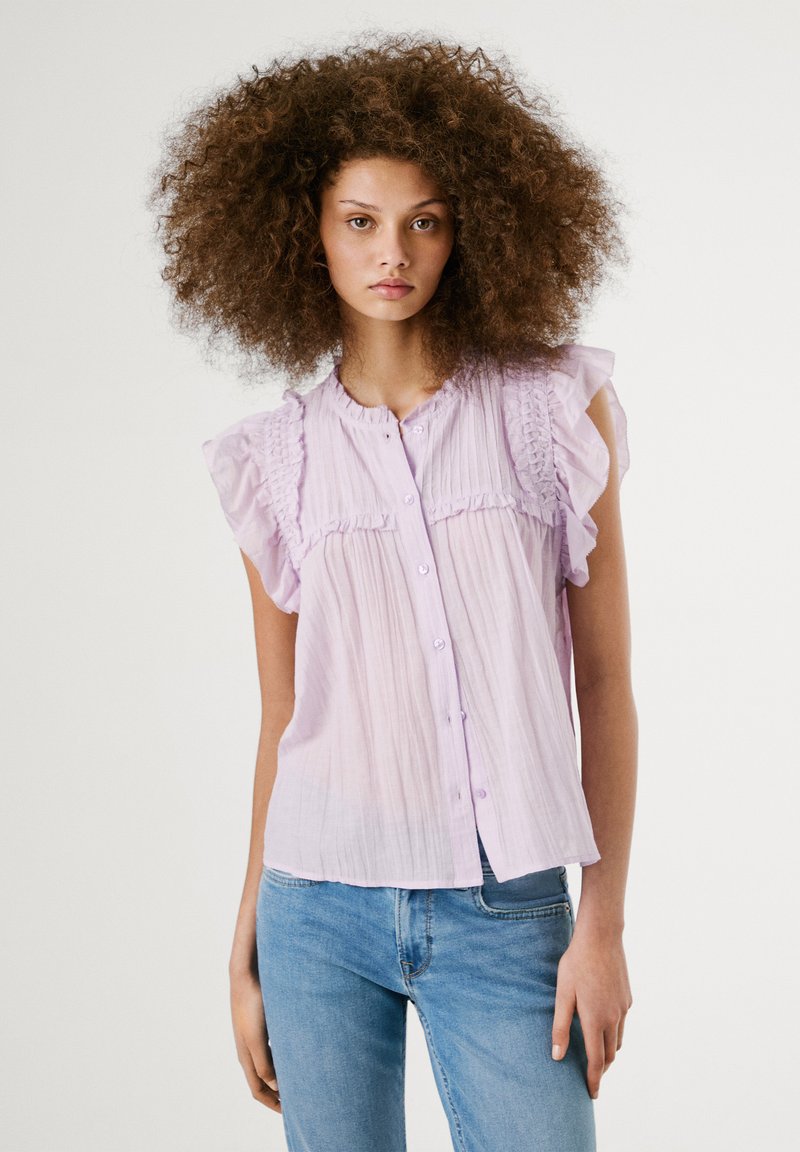 Pepe Jeans - LIBBY - Button-down blouse - lilac, Enlarge