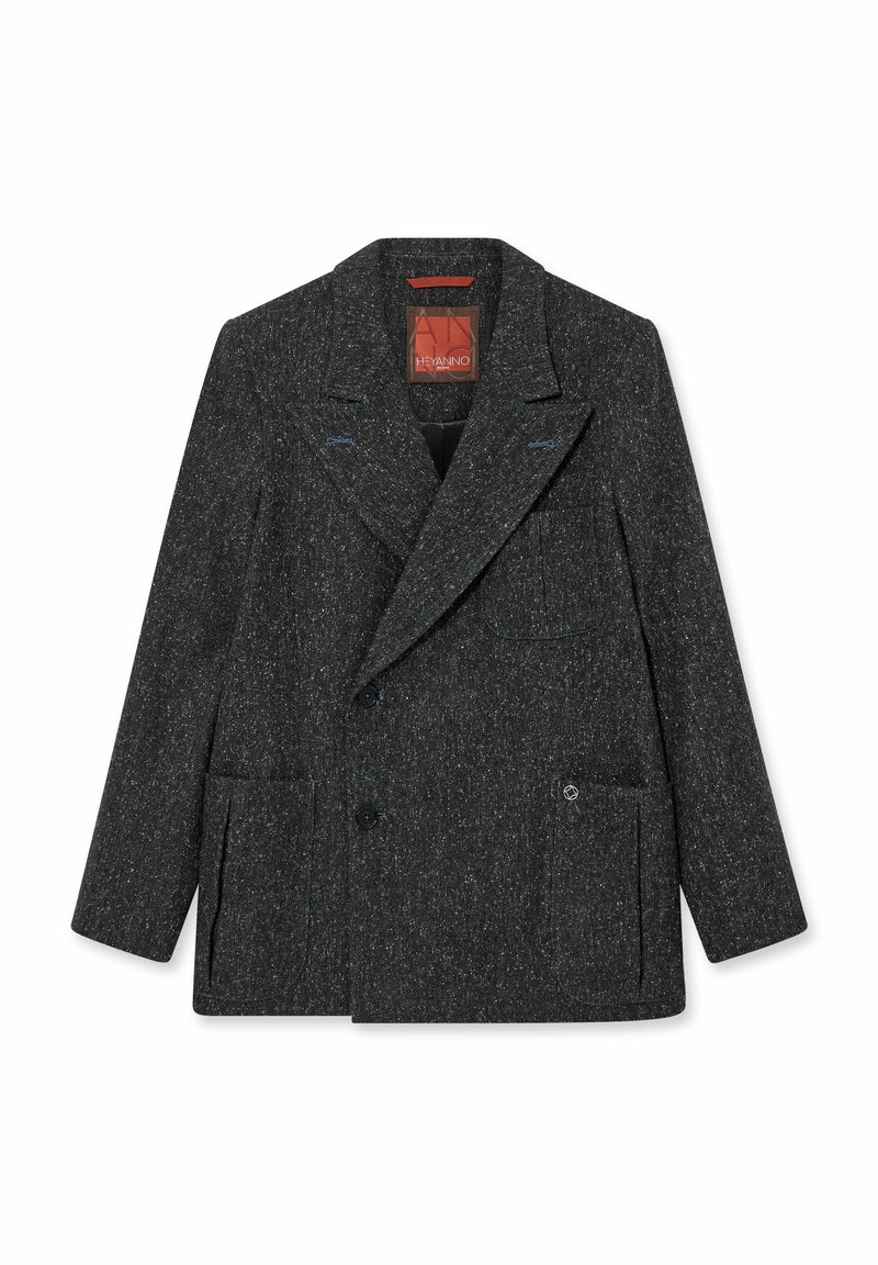 HEYANNO HEAL LANA - Klassischer Mantel - dark grey melange