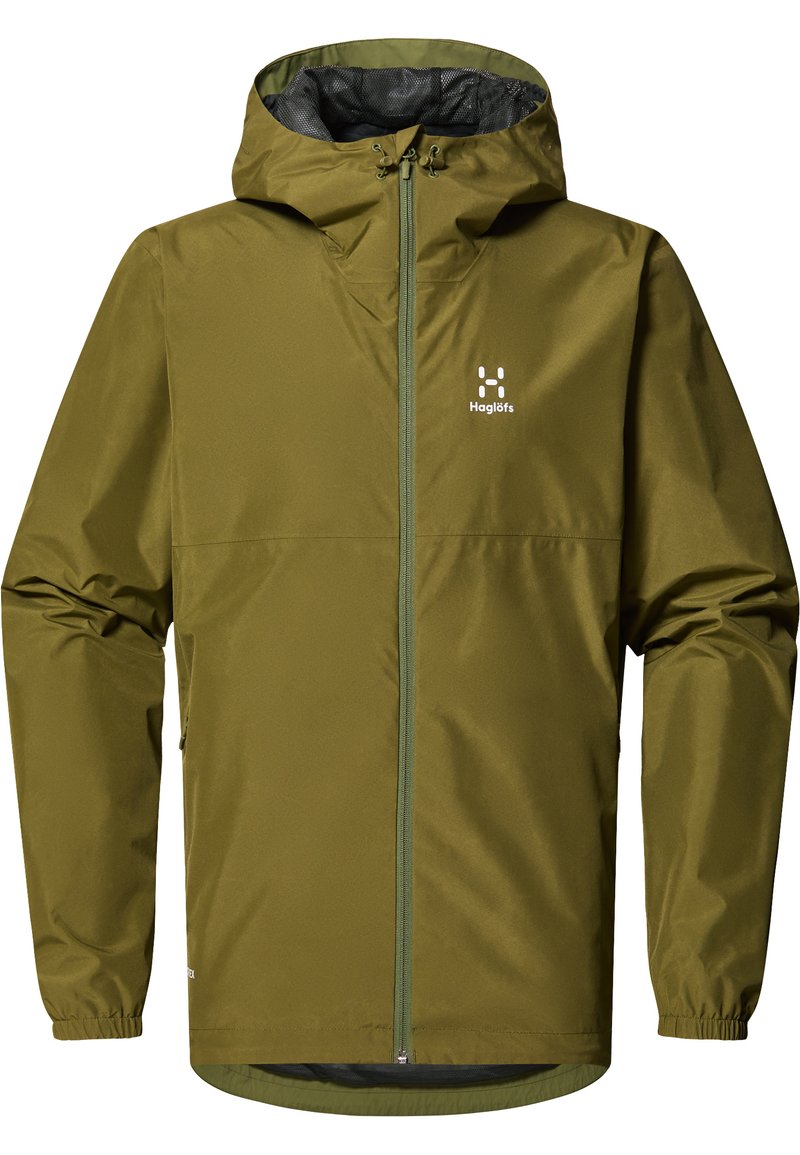Haglöfs Hardshell-jas donkergroen gemêleerd Haglöfs Hardshell-jas donkergroen gemêleerd