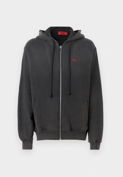 424 ZIP UP HOODIE - Sweatjacke - black
