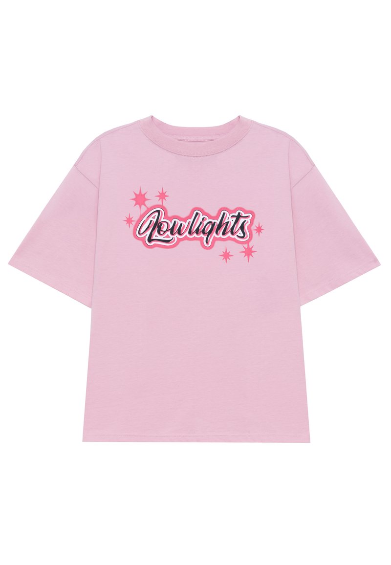 LOW LIGHTS STUDIOS® T-shirt print donkerroze