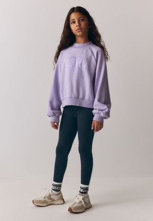 Superdry & Co, SET - Leggings - lilac and navy