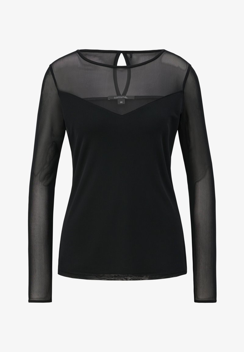comma Blouse - schwarz