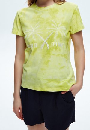 T-shirt imprimé - neon green