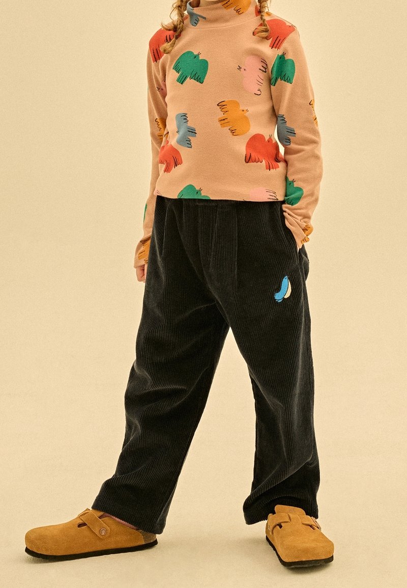 JELLY MALLOW COLORFUL BIRD TURTLENECK UNISEX - Langarmshirt - brown