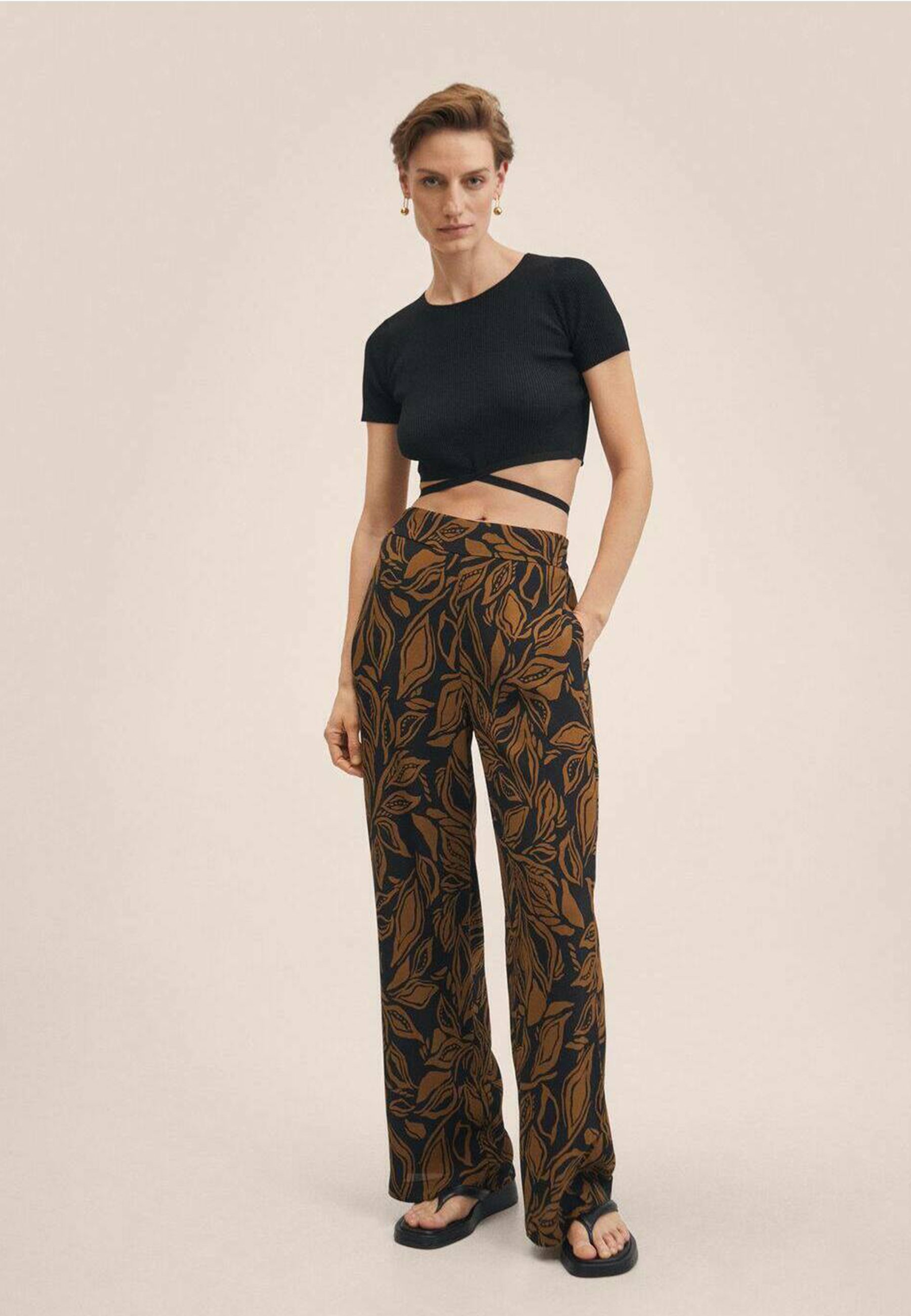 Mango CLAUDIE - Pantaloni - braun/marrone - Zalando