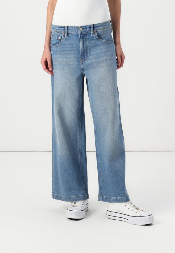 STRIDE ANKLE LEVERTON - Wide Leg - medium indigo