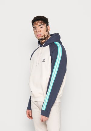 HOODY - Felpa con cappuccio - shadow navy/semi mint rush|white