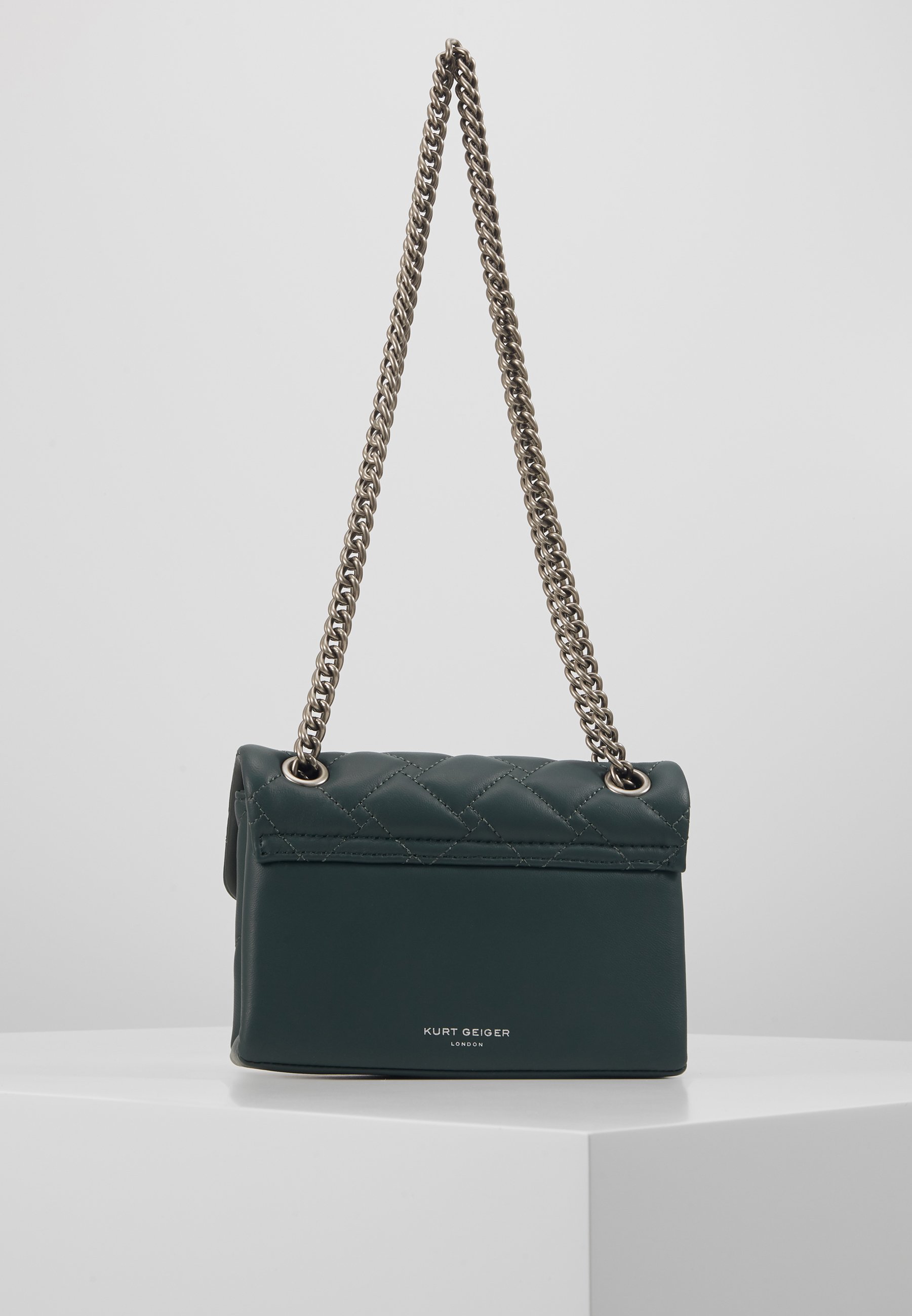 Kurt Geiger London MINI KENSINGTON BAG Skulderveske teal Kurt Geiger London MINI KENSINGTON S BAG Skulderveske