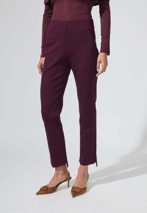 LEONARD - Pantalon classique - bordeaux