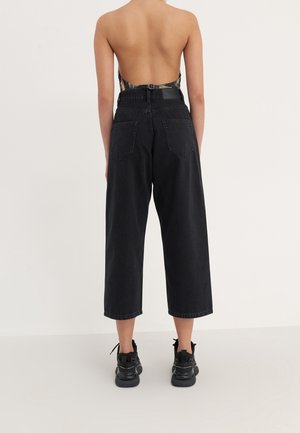 Wijde jeans - black denim