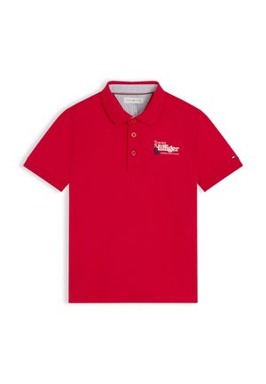 Tommy Hilfiger, INTERLOCK GRAPHIC - Polo - primary red