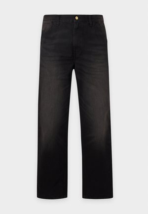 Carhartt WIP, SIMPLE PANT - Vaqueros boyfriend - black tobacco used wash