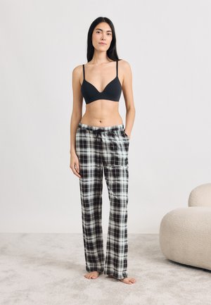 LASCANA WIDE LEG PANTS 2 PACK - Nachtwäsche Hose - black