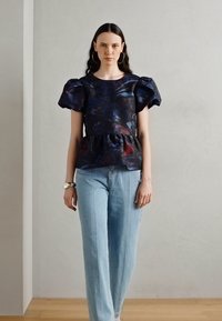 Scotch & Soda CAP SLEEVE WITH PEPLUM - Bluse - pheasant