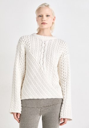 MAY CABLE - Pullover - white