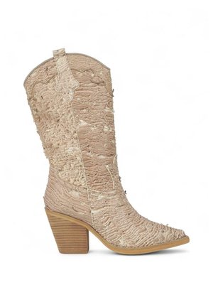 Botas de tacón - marrón topo