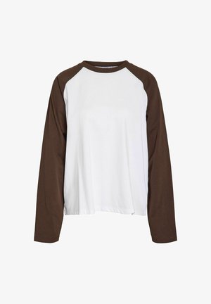 Noisy May, LONG SLEEVED TOP NMEMBER - T-shirt à manches longues - snow white