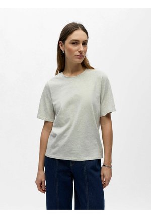 Jednoduché tričko - light grey melange