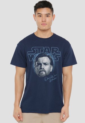STAR WARS EPISODE JEDI MASTER OBI-WAN PORTRAIT - Print T-shirt - dark blue