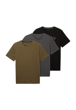 IM DREIERPACK - T-shirts print - black