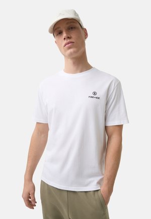 T-shirt imprimé - weiß schwarz