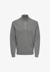 Unselected, medium grey melange