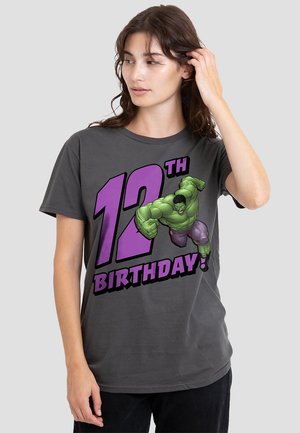 THE INCREDIBLE HULK BIRTHDAY HULK 12 - Print T-shirt - anthracite