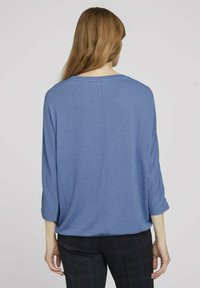 TOM TAILOR BATWING - Jumper - sea blue melange