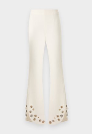 TUMBLING FLOWERS VERONIE PANT - Stoffhose - ivory