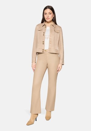 Betty Barclay Veste en similicuir - natural