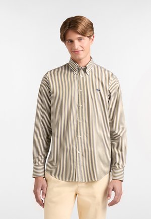 A RIGHE CON LOGO - Camicia - cachi