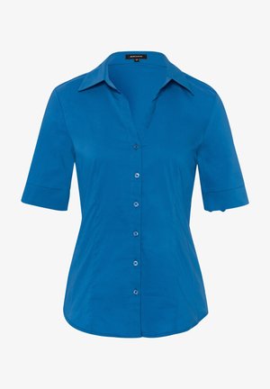 1/2 SLEEVE - Button-down blouse - blau