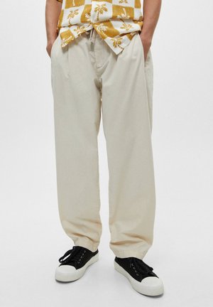 Tracksuit bottoms - beige