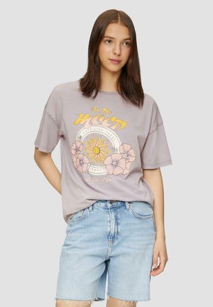 LOOSE FIT FRONT - T-shirt imprimé - grau