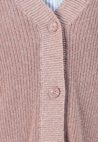 TOM TAILOR DENIM V NECK CARDIGAN - Cardigan - antique rose melange