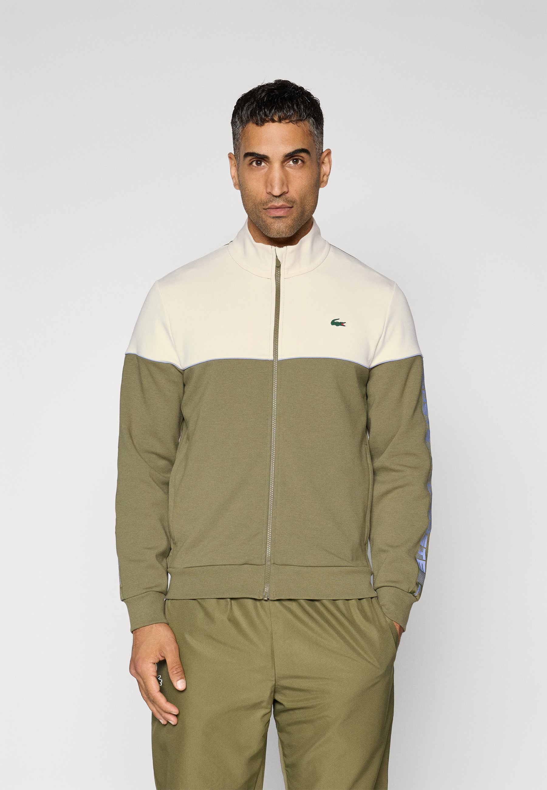 Lacoste Sport TENNIS JACKET Sweatjacke olive/lapland/oliv