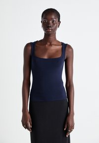 Weekday ANTONIA SQUARE NECK - Top - dark blue