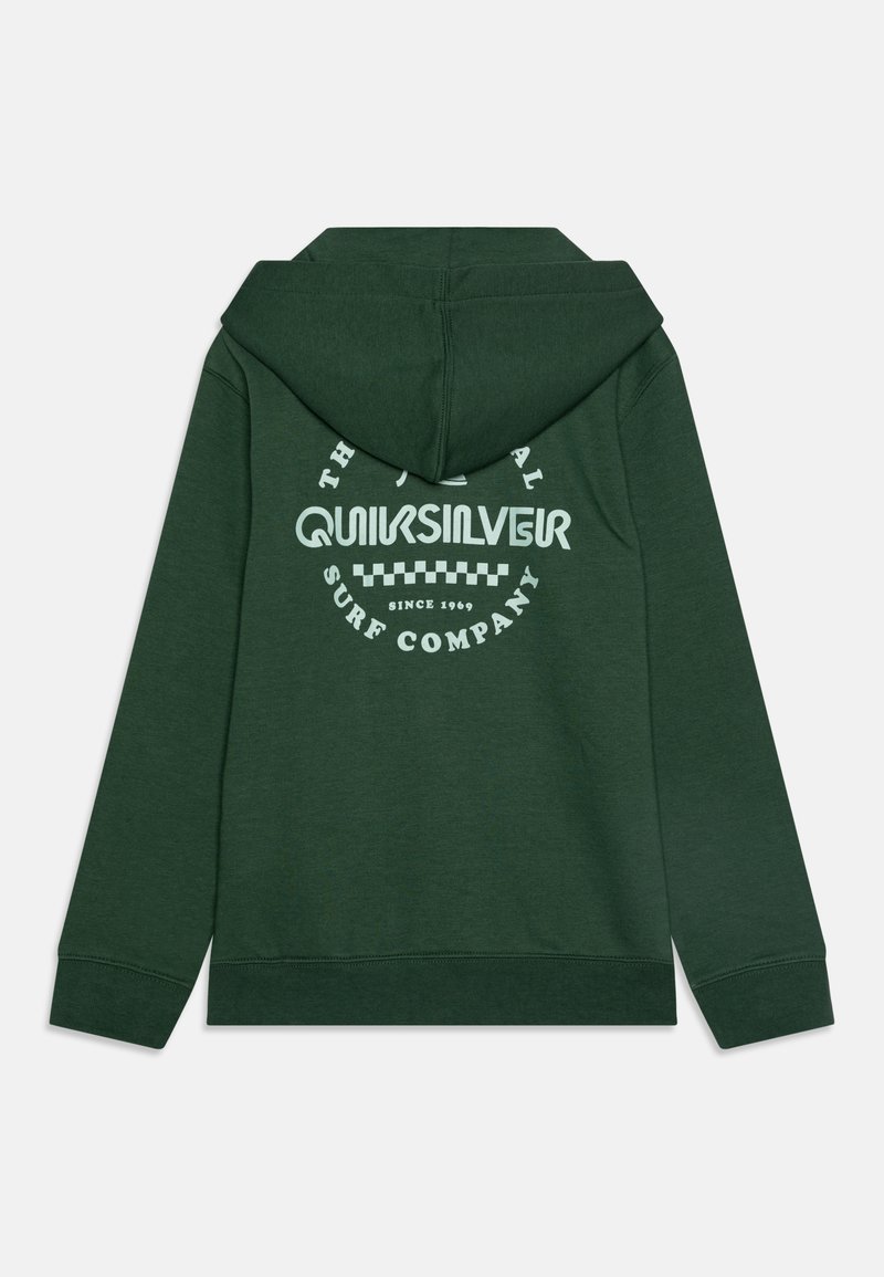 Quiksilver GRAPHIC ZIP HOODIE YOUTH Felpa con zip green/verde - Main Image