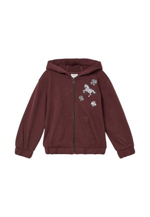 Sweatjacke - bordeaux