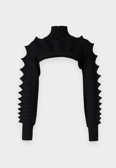 Chet Lo SINGLE SPIKE SLEEVES - Striktrøje - black