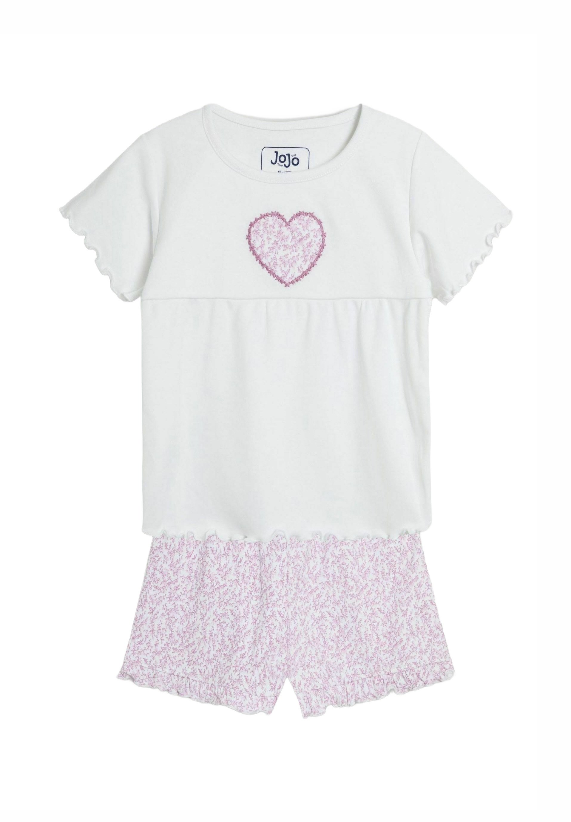 JoJo Maman Bébé REGULAR FIT HEART EMBROIDERED SET Pyjamas