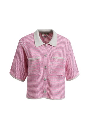 Smith&Soul, SMITH&SOUL CARDIGAN MIT KRAGEN UND STREIFEN-DESIGN - Cardigan - bubblegum