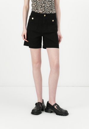 ONLMADELINE POCKET - Jeansshorts - black denim