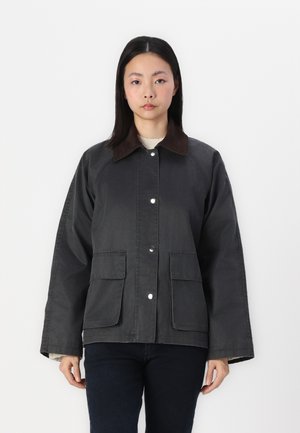 Gina Tricot Välikausitakki - off black