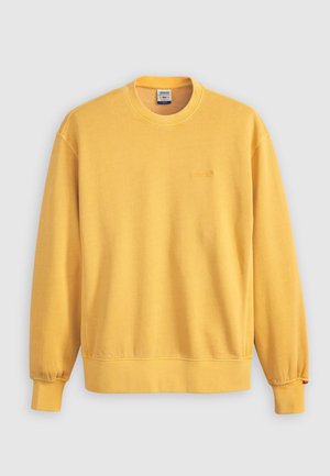 Levi's®, AUTHENTIC CREW - Felpa - garment dye ochre