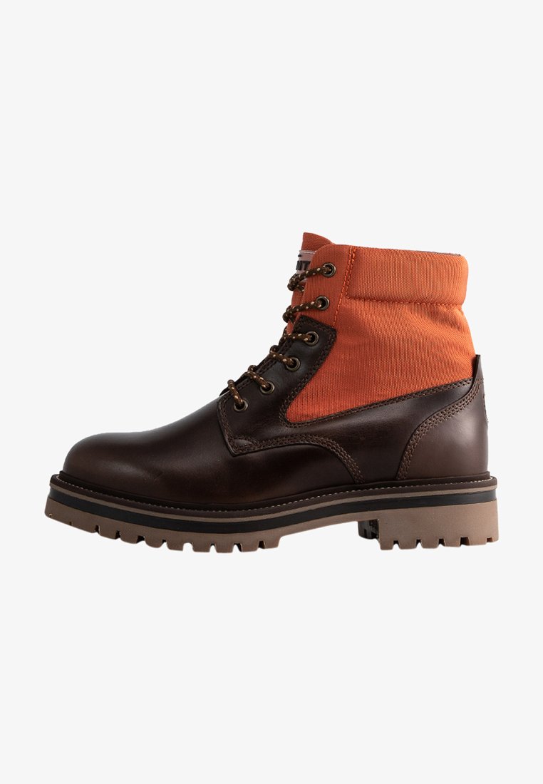 GANT PALROCK - Schnürstiefelette - dk brown/orange