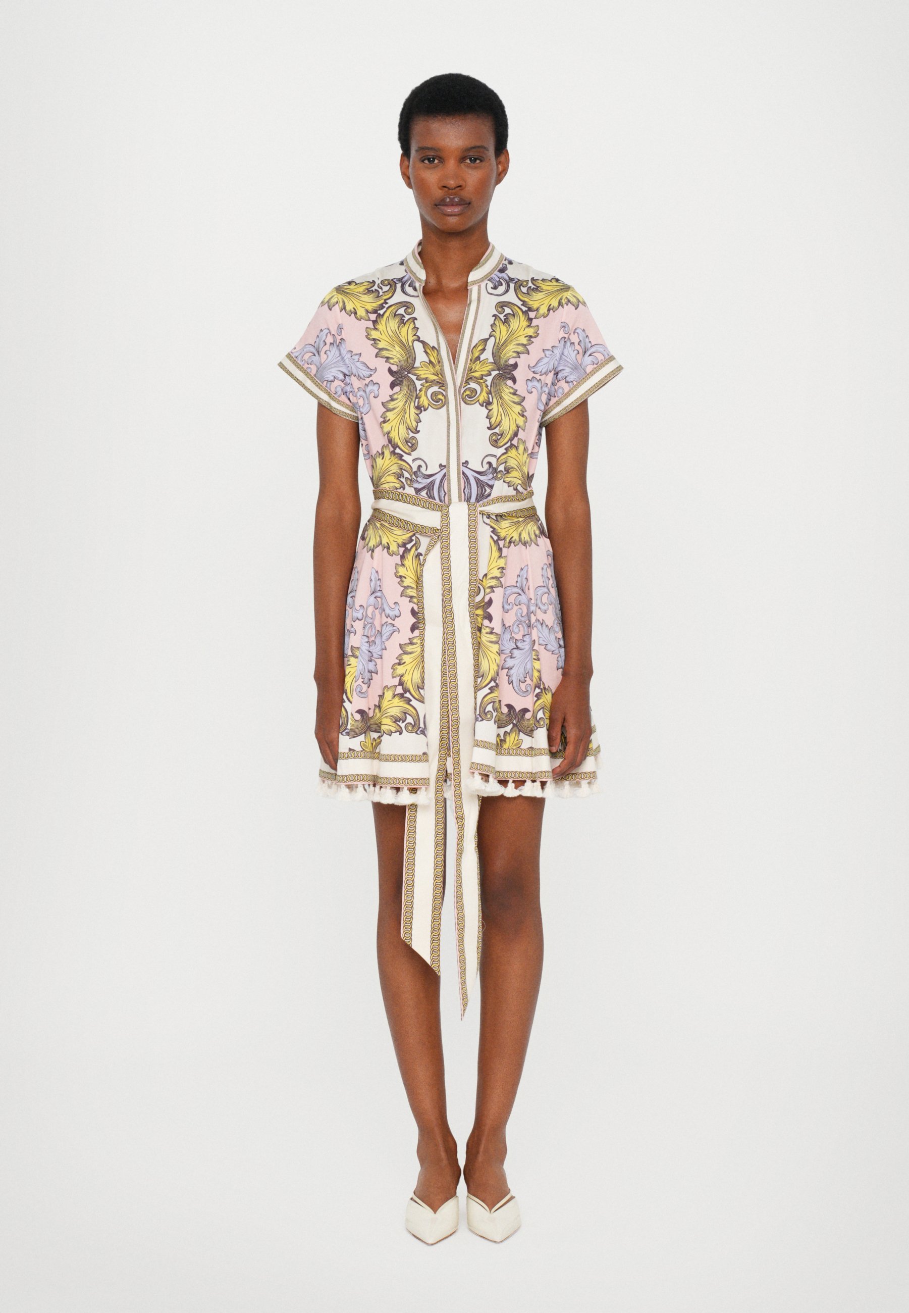chandra mini dress in butter yellow RAVENNA MINI DRESS